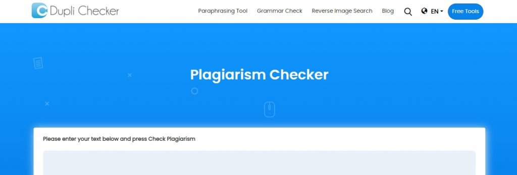 Plagiarism tool for content writers