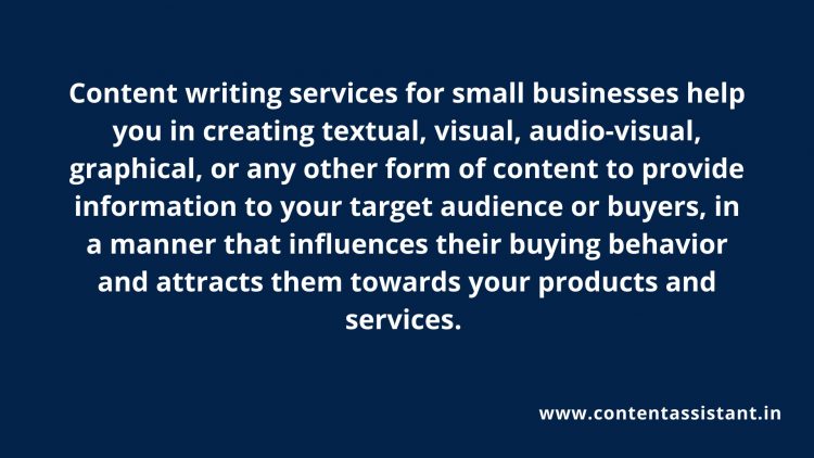 content writing services for small business help in